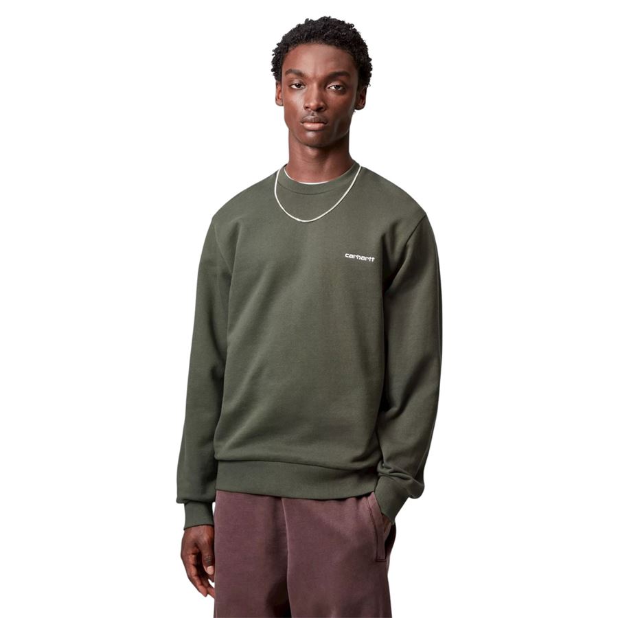 Script Embroidery Sweatshirt felpa da uomo Carhartt WIP | I0344963CDXX